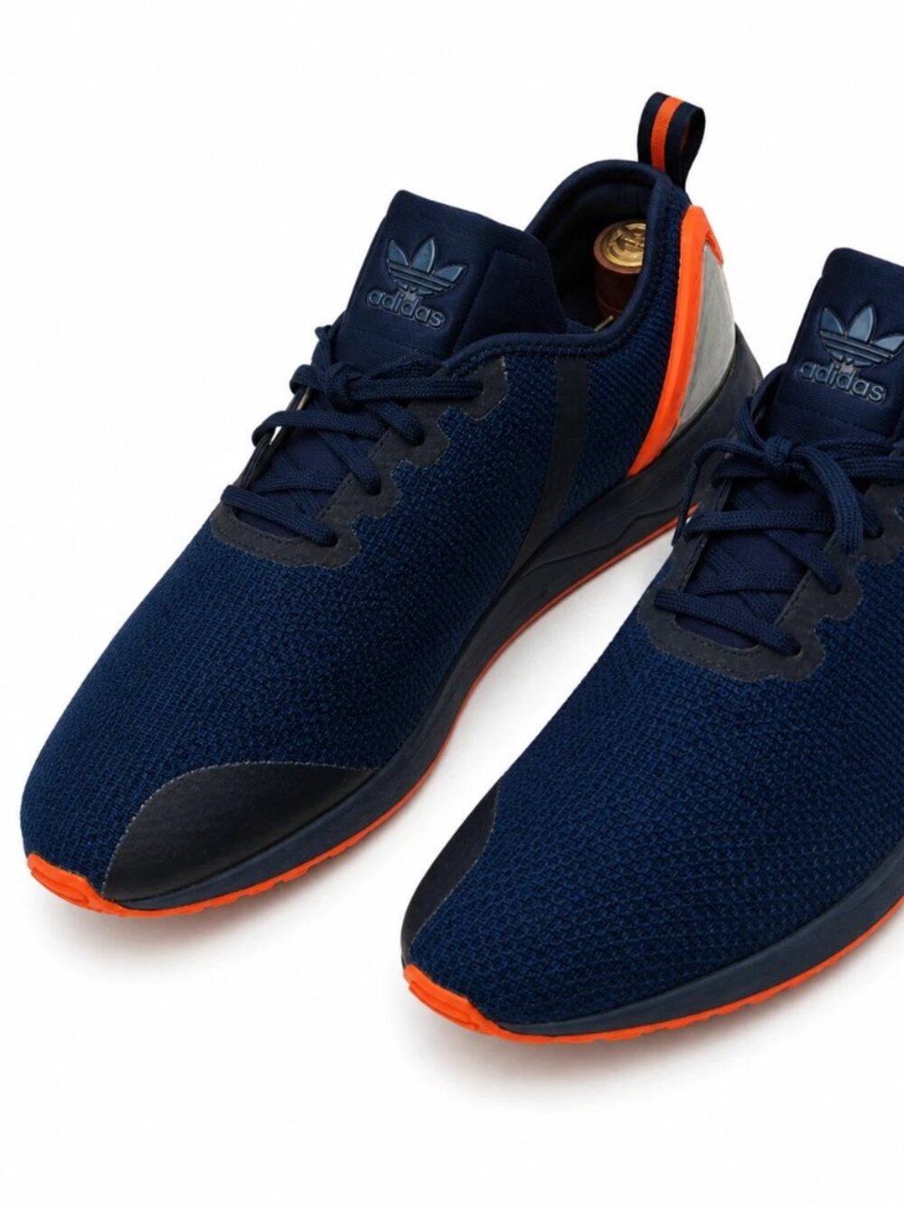 Adidas Originas ZX Flux Asymmetrical Athletic Sneakers Shoes Men's 11 Navy/Red